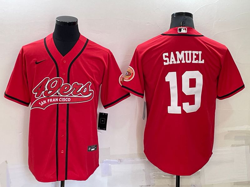 Men San Francisco 49ers #19 Samuel Red 2022 Nike Co branded NFL Jersey->san francisco 49ers->NFL Jersey